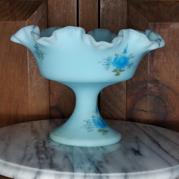 Fenton Hand Painted Dish - Picture 7 of 15